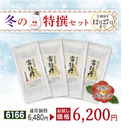 雪牡丹 4本セット【期間限定令和6年12/27まで】